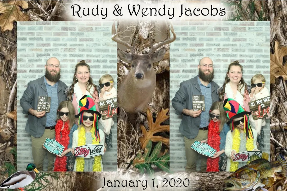 2 image photo booth print